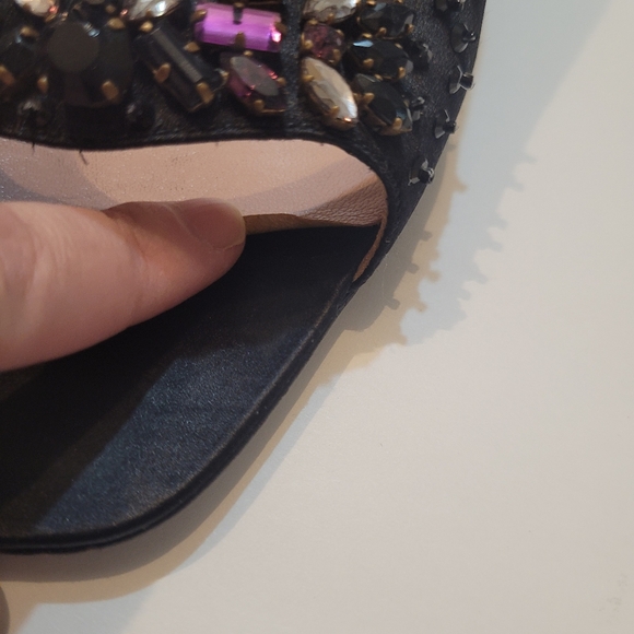 Prada black satin embellished pumps size 40 - Picture 16 of 16